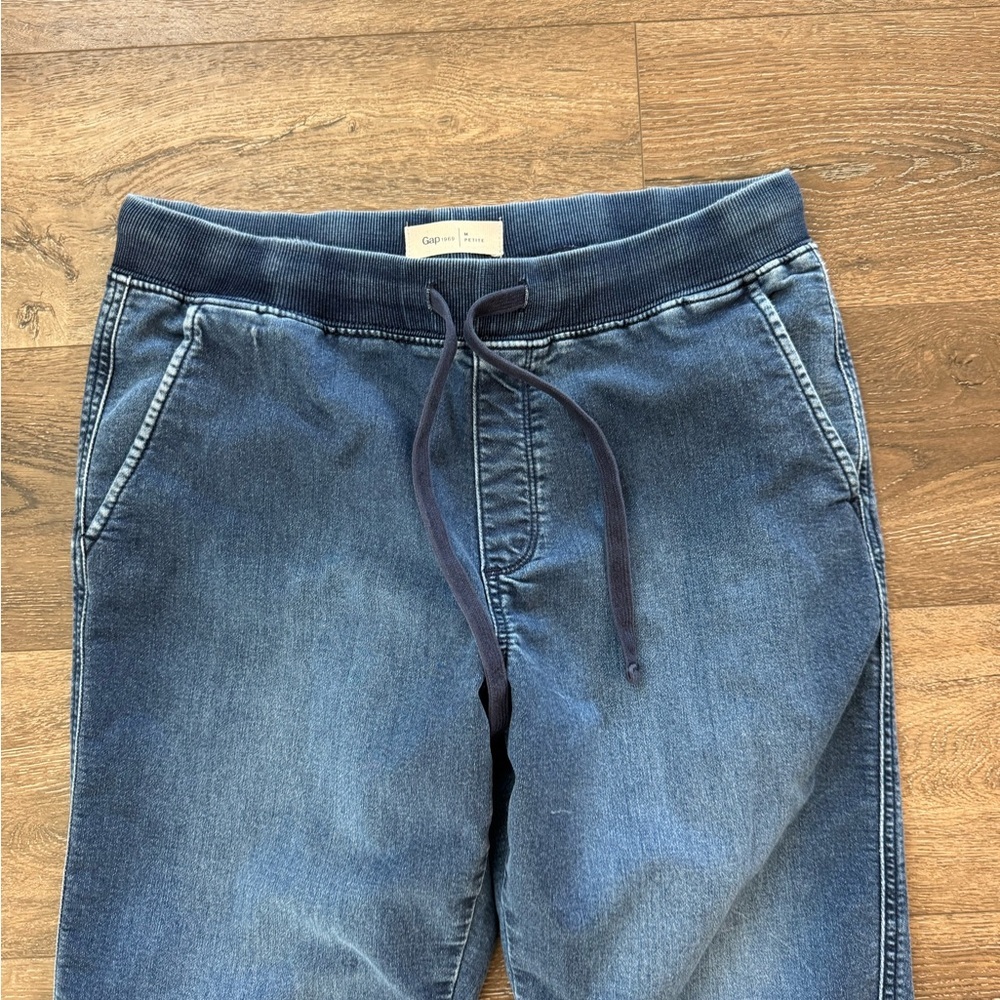 GAP Blue Jogger Pants, women’s size medium petite - Picture 3 of 7